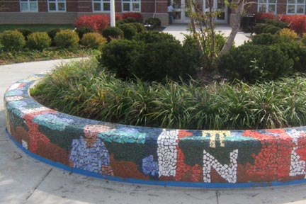 Heritage Middle School Broken Tile Installation